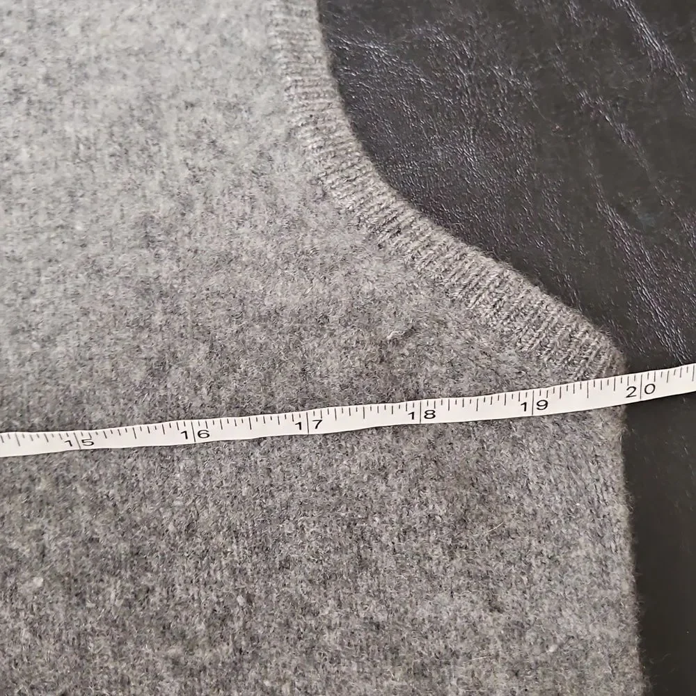 Bernhard Altmann 100% Cashmere Grey Sweater Vest L (Est) Quiet Luxury